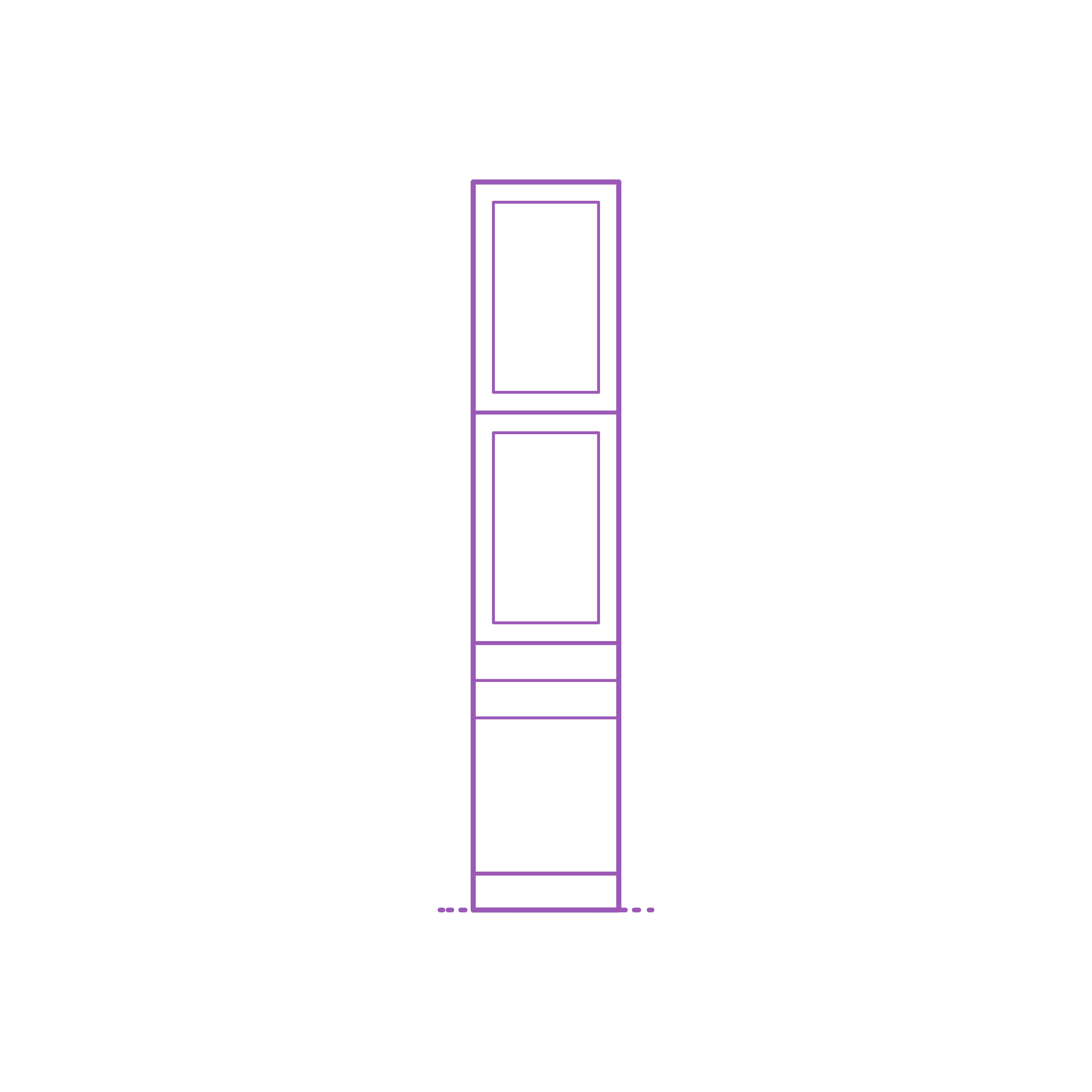 Fixtures Kitchen Cabinetry Ikea Sektion High Cabinet 3 Doors 2 Drawers Split Outline Icon Svg Set Free Vectors